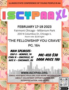 ISCYPAA XL / IL Conference of Young People in AA @ Fairmount Chicago | Chicago | Illinois | United States